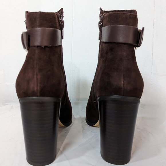 Lands' End Brown Suede Ankle Boots Size 8 - Picture 7 of 11